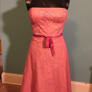 Re-posh BCBG Max Azria strapless tea length dress